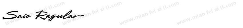 Saio Regular字体转换